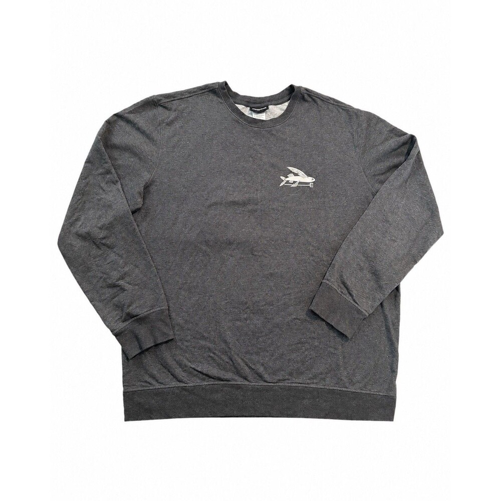 Patagonia Flying Fish Midweight Crew Sweatshirt Men’s XL Black Organic Cotton